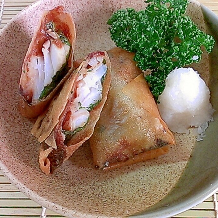 たらの味噌包み揚げ